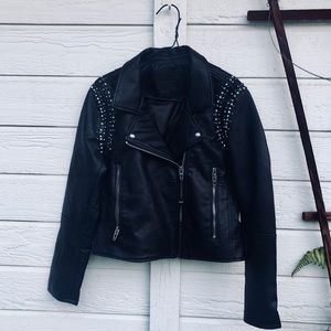 NWT BLANKNYC studded leather jacket